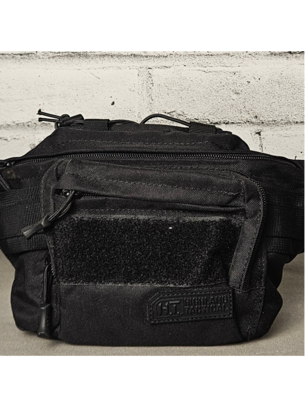 Highland Tactical Black Utility Belt Bag Multi Pocket Waist Pack - Picture 3 of 8